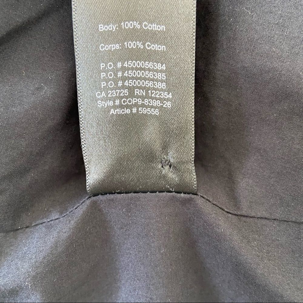 Aritzia-1-01 babaton Judith 100% Cotton Structured Deep V Midi Dress (Medium) - Picture 13 of 14